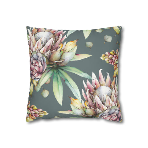 South African Protea Pillowcase Cover only - no filling is included