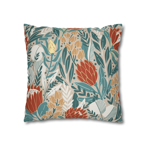 Pillow Case Ethnic Protea flowers floral