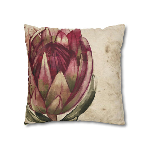 South African Protea Pillowcase Cover only - no filling is included