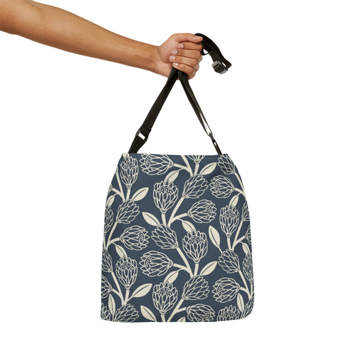 South African  Protea Tote bag African print design Protea Adjustable