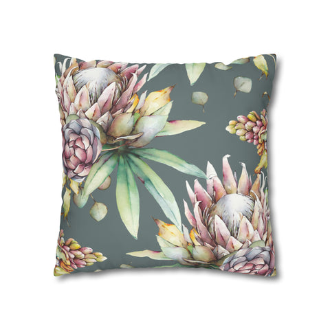 South African Protea Pillowcase Cover only - no filling is included