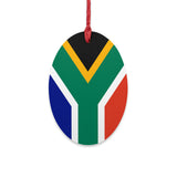 Wooden Ornaments South African Flag