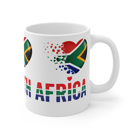 I Love South African Flags 11oz Coffee Mug