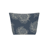 South African Protea print Cotton Cosmetic Bag