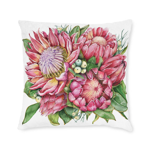 South African Protea Square Pillow