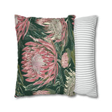 South African Protea Spun Polyester Pillowcase -Pillow not included