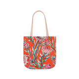 South African Protea Polyester Canvas Tote Bag