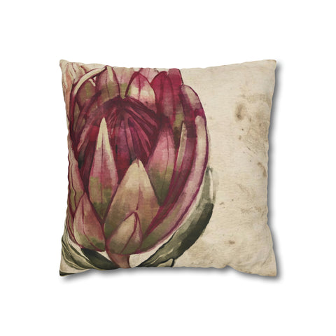 South African Protea Pillowcase Cover only - no filling is included