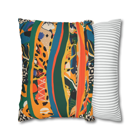 African abstract animal print Pillowcase Cover only - no filling is included