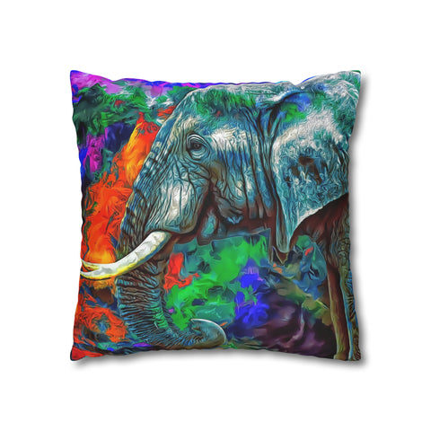 African Elephant Pillowcase Cover only - no filling is included