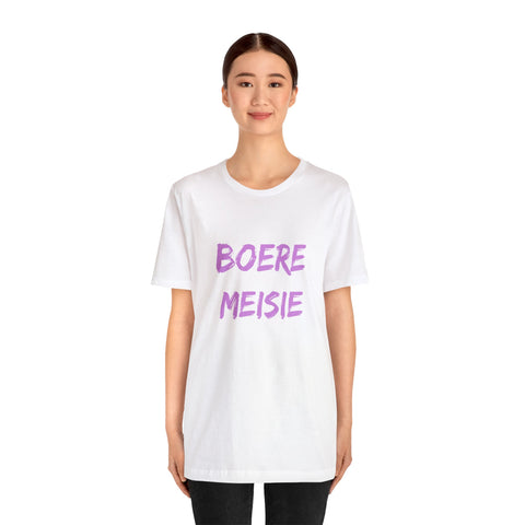 Boere Meisie South African Unisex Jersey Short Sleeve Tee Afrikaans