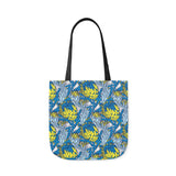 South African Protea Polyester Canvas Tote Bag