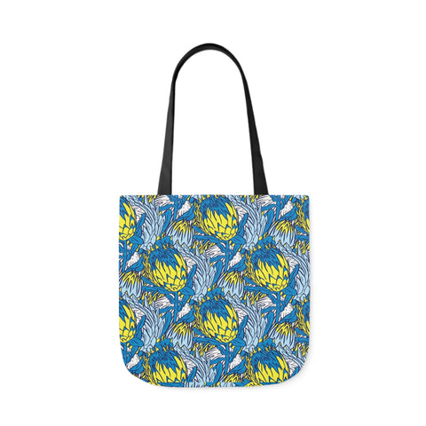 South African Protea Polyester Canvas Tote Bag