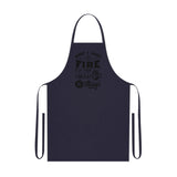 First I light the fire then I Braai Dad's Braai apron South African Cotton Apron - Various colours available