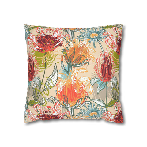 South African Protea Pillowcase Cover only - no filling is included