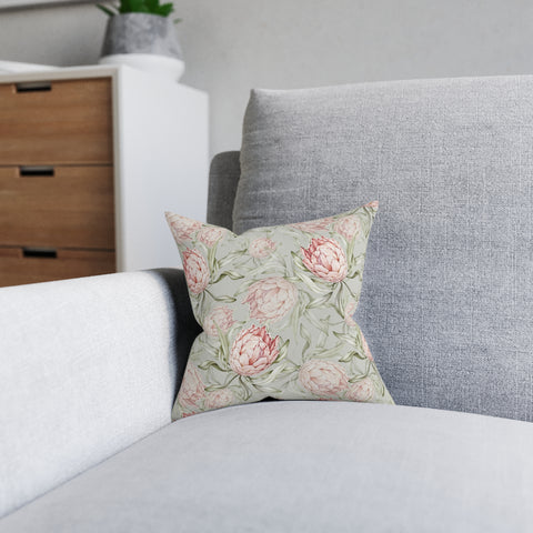 South African Protea Square Pillow