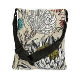 South African  Protea Tote bag African print design Protea Adjustable