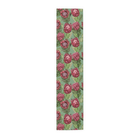 South Arican Protea Table Runner (Cotton, Poly) Protea