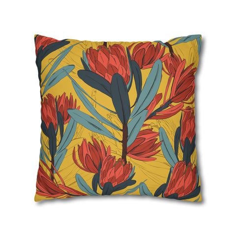 South African Protea Pillowcase Cover only - no filling is included