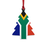 Wooden Ornaments South African Flag