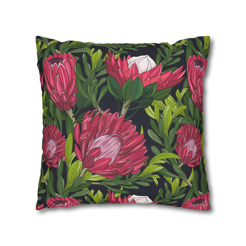 South African Protea Pillowcase Cover only - no filling is included