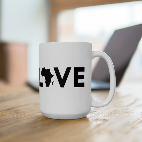 Love Africa Ceramic Mug 15oz - Dispatched from USA