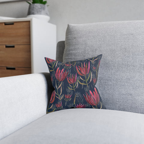 South African Protea Square Pillow