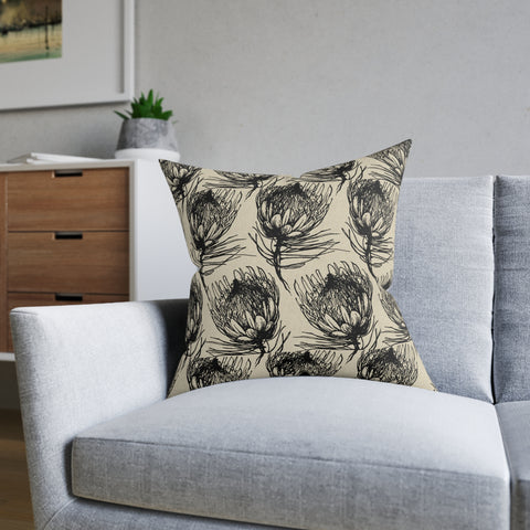 South African Protea Square Pillow