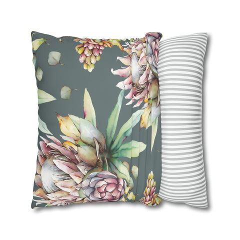 South African Protea Pillowcase Cover only - no filling is included