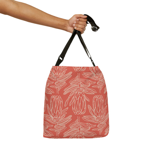 South African Protea Tote bag African print design Protea Adjustable