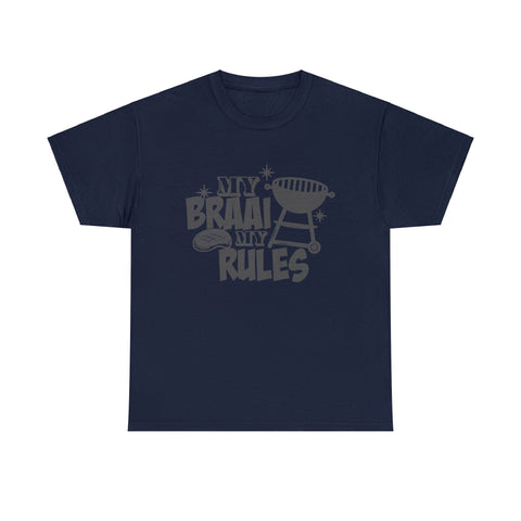 South African My Braai My Rules Unisex Heavy Cotton T-shirt