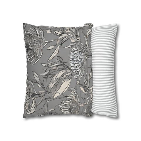 South African Protea Spun Polyester Pillowcase -Pillow not included