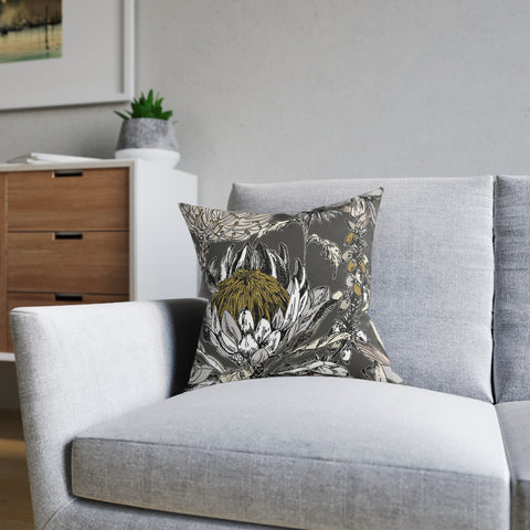 South African Protea Square Pillow