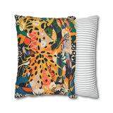 African abstract people and animal print Pillowcase Cover only - no filling is included