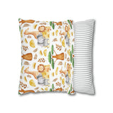 Kids nursery African Giraffe Lion Elephant Pillowcase Cover only - no filling is included