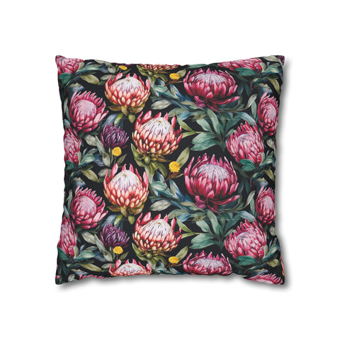 South African Protea Spun Polyester Pillowcase