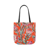 South African Protea Polyester Canvas Tote Bag