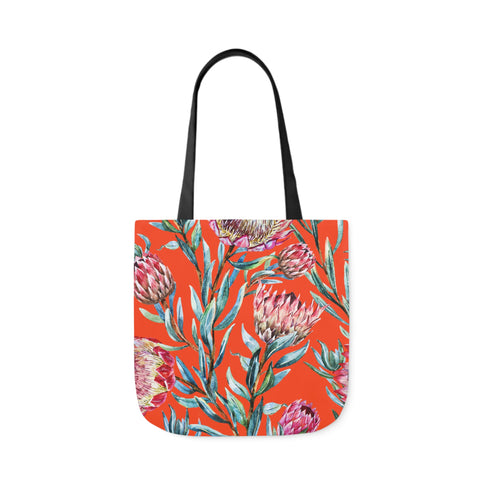 South African Protea Polyester Canvas Tote Bag