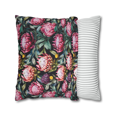 South African Protea Spun Polyester Pillowcase