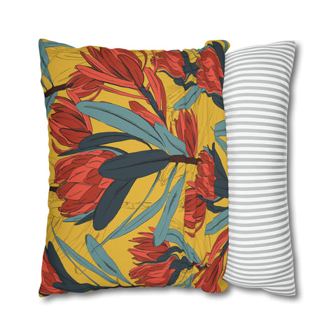 South African Protea Pillowcase Cover only - no filling is included