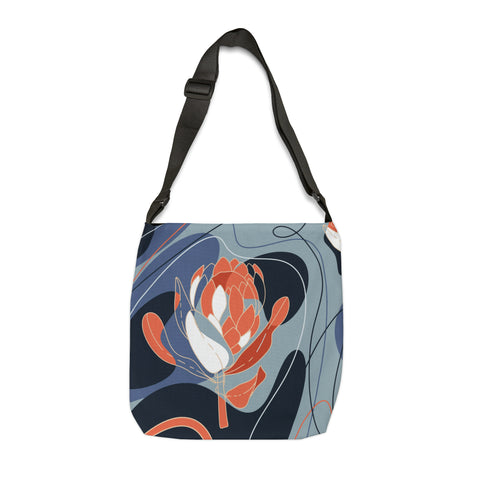 South African  Protea Tote bag African print design Protea Adjustable