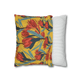 South African Protea Spun Polyester Pillowcase - Shipped from UK/USA/AUS