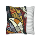 African abstract warm colours Pillowcase Cover only - no filling is included