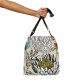 South African  Protea Tote bag African print design Protea Adjustable