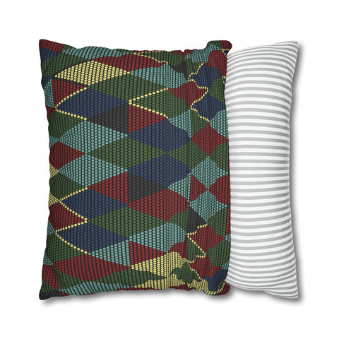 South African Ethnic Print Spun Polyester Pillowcase - Shipped from UK/USA/AUS