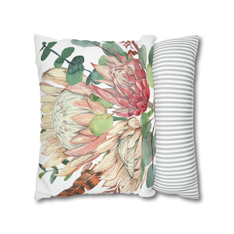 South African Protea Pillowcase Cover only - no filling is included