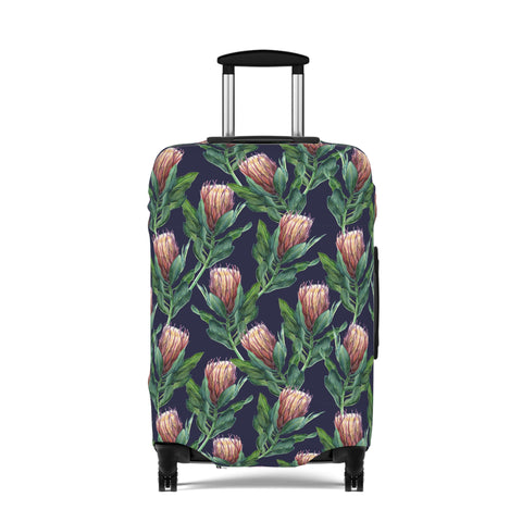 South African Protea Floral Custom Designed Luggage Cover Modern Luggage Protector Suitcase Cover, Carry on luggage Wrap, luggage Cover