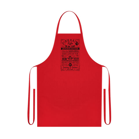 Braai Rules South African Cotton Apron - Various colours available