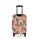 South African Protea Floral Custom Designed Luggage Cover Modern Luggage Protector Suitcase Cover, Carry on luggage Wrap, luggage Cover