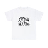 South African Chilling and Braaing Shirt,  Afrikaans / Braai Unisex Heavy Cotton Tee